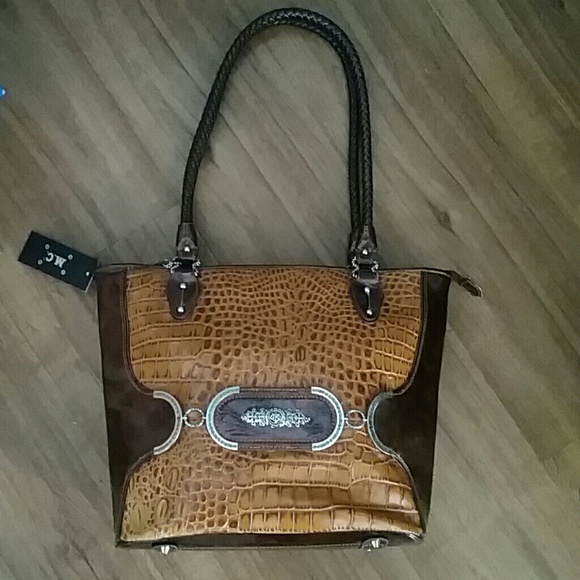 Leather shoulder bag by M.C. NWT - Picture 2 of 7